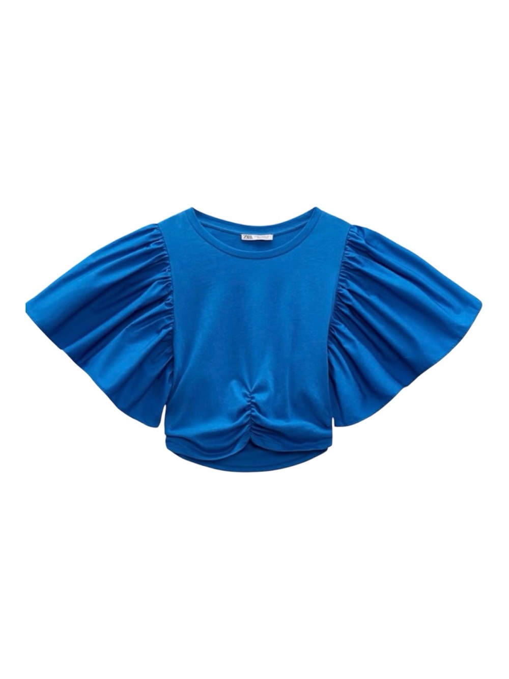 ZARA | Flutter Sleeve Crop Top